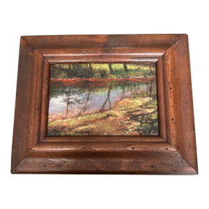 Contemporary Original Stephen Heigh Landscape Painting “River Bank”