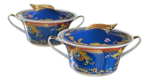 Rosenthal Versace Primavera Serving Bowls - A Pair