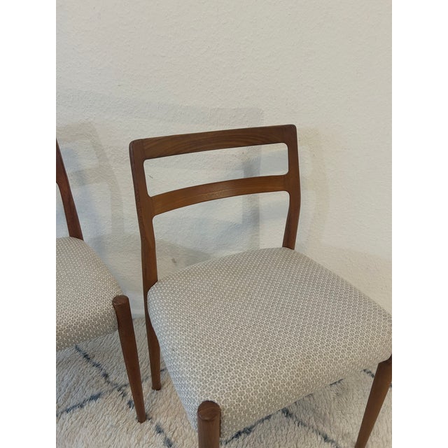 Anne Chairs with Teak Frames by Johannes Andersen for Uldum Møbelfabrik, 1960s, Set of 2 For Sale - Image 11 of 14