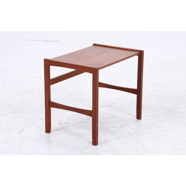 Vintage Side Table in Teak, 1960s For Sale - Image 10 of 12