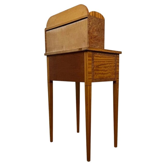Antique English Satinwood Cabinet with Ebony Inlay For Sale - Image 10 of 14