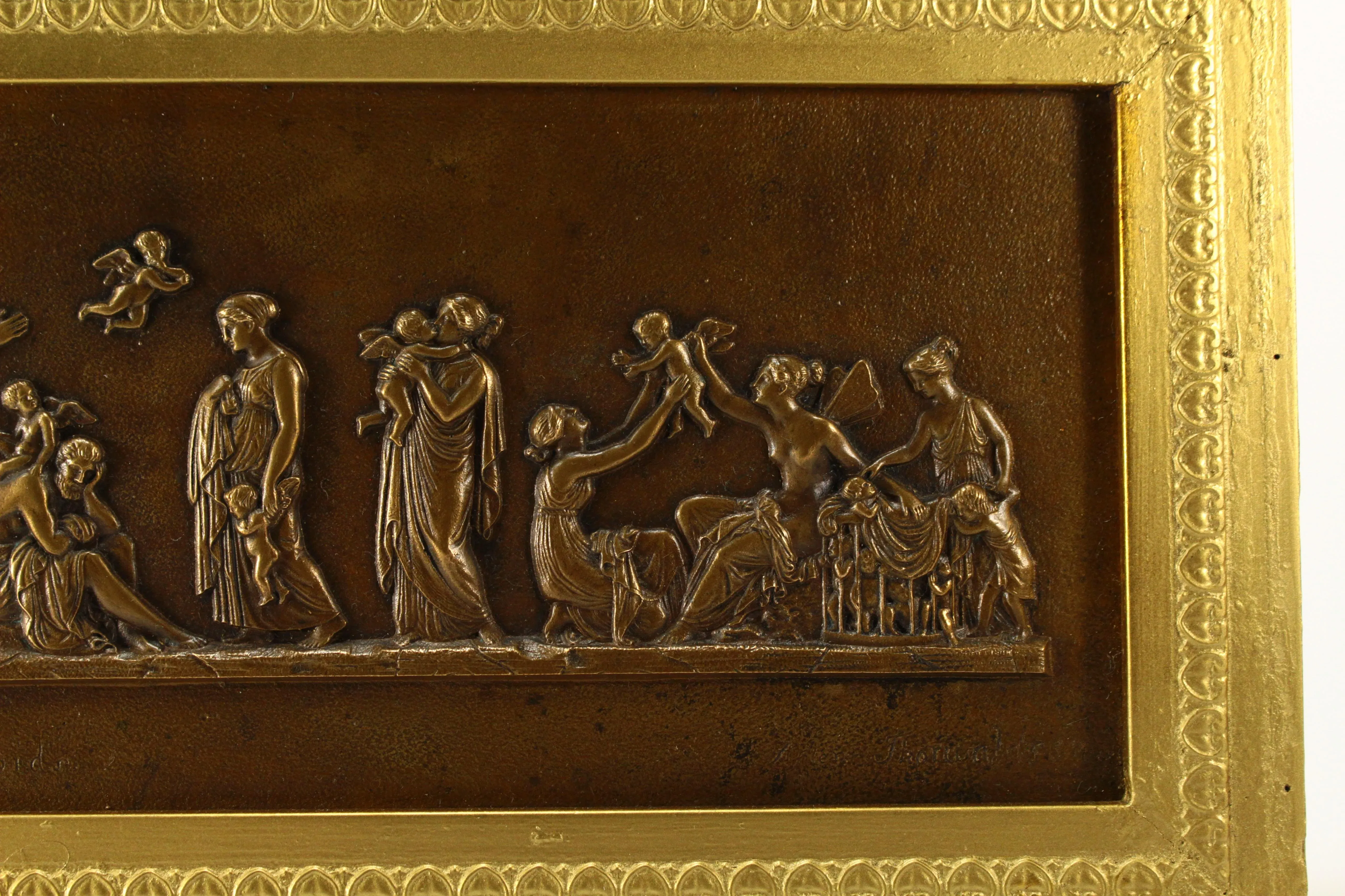 After Bertel Thorvaldsen (Danish, 1770-1844) Solid Bronze Plaque