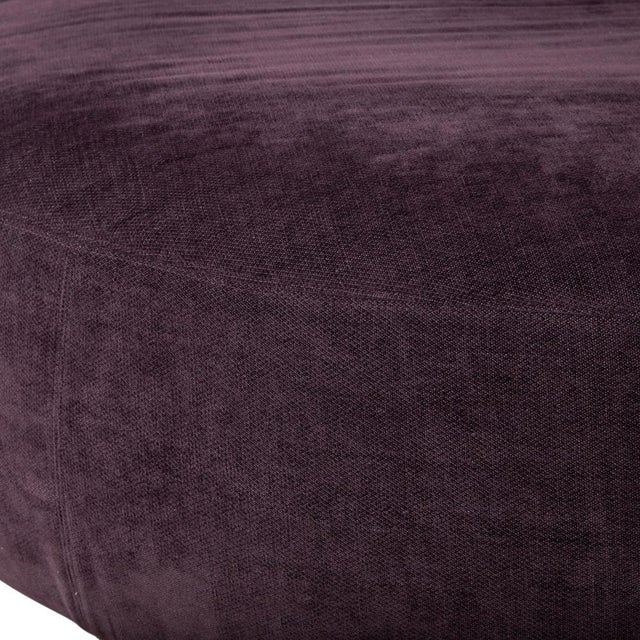 Scarlett Fabric Two-Seater Sofa in Lilac, Aubergine, and Violet with Casters by Poltrona Frau For Sale - Image 6 of 18
