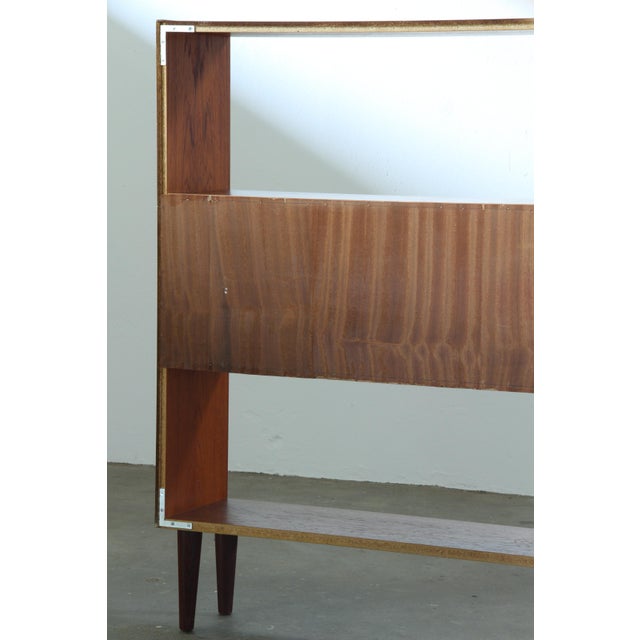 Mid-Century Modern Danish Teak Bookcase with Sliding Doors, 1960s For Sale - Image 14 of 18