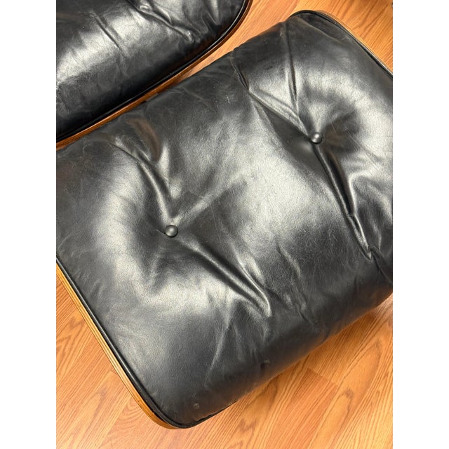 Brown Rare 1964 Rosewood Herman Miller Eames Lounge chair & Ottoman w/Original Receipt For Sale - Image 8 of 18
