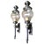 French Nickel-Plated Lanterns, 20th Century, Set of 2 For Sale