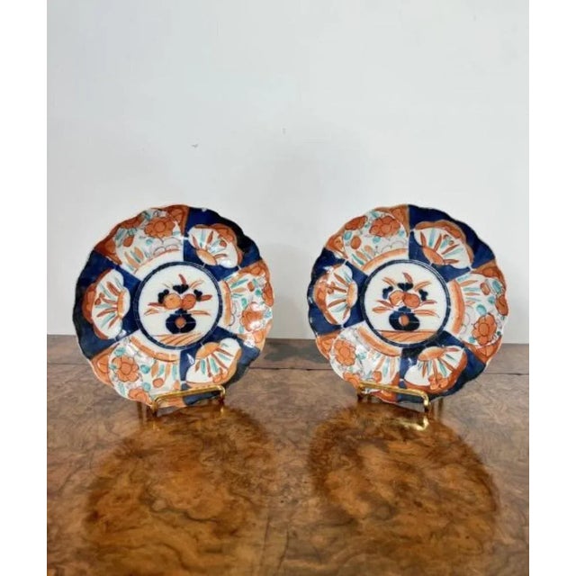 Antique Japanese Imari Plates, 1900, Set of 2 For Sale - Image 4 of 5