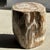 Large Side Table in White and Grey Petrified Wood For Sale - Image 15 of 18