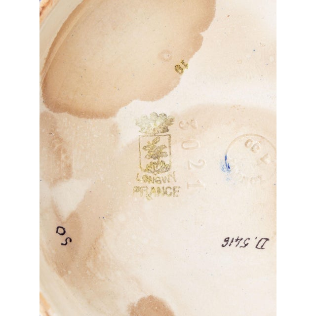 Vintage French Art Deco Cloisonné Enamel Bowl with Daisies from Manufacture Des Emaux De Longwy, 1930 For Sale - Image 12 of 13