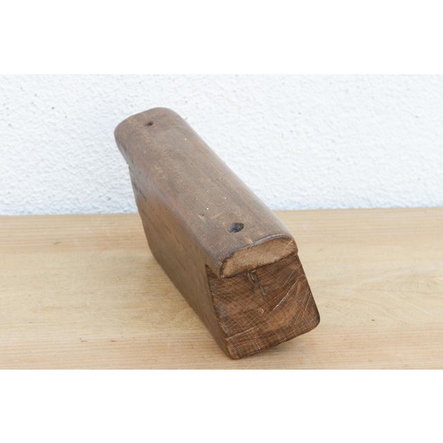 Antique Carved Wood Water Buffalo Bell For Sale - Image 4 of 5