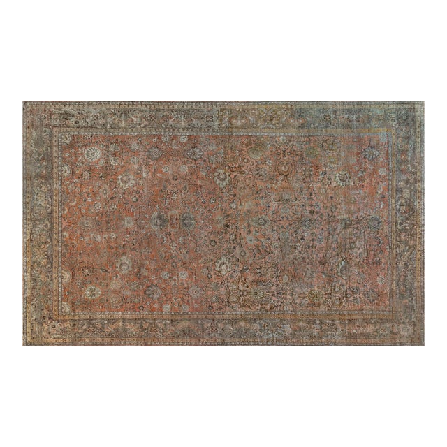 Authentic 19th Century Persian Sultanabad Rug For Sale