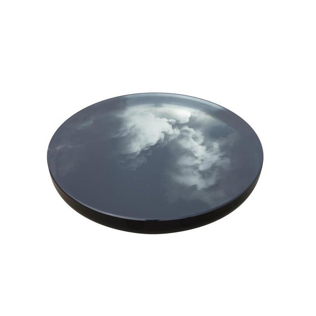 Contemporary Oracle Coffee Table in Mirror Polished Stainless Steel & Glass by Julien Vidame For Sale - Image 3 of 6