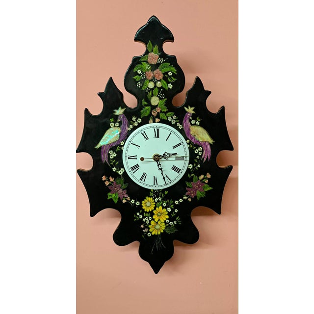Vintage Handmade Wall Clock, 1960s For Sale - Image 11 of 11