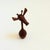 A mid century turned wood figurine in the shape of a giraffe. Adorable stylized features. Made in Japan by Senshukai as...