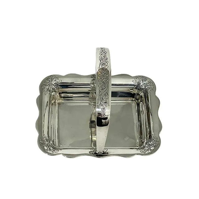 Dutch Silver Bonbon Basket by DJ Aubert & Zn For Sale - Image 3 of 8