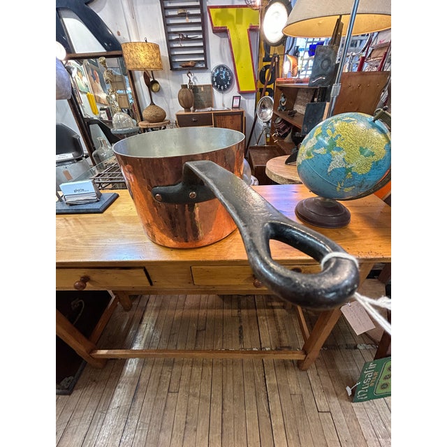 Very Large Antique E Cooper & Sons Copper Pot For Sale - Image 12 of 15