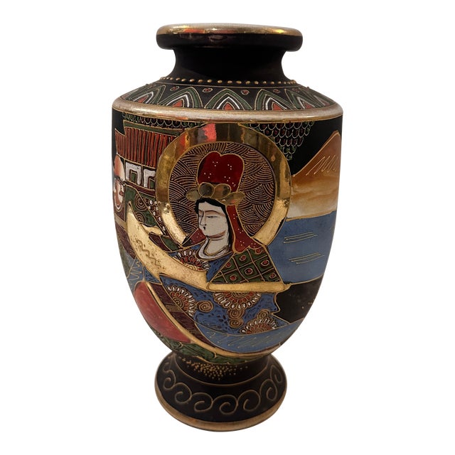 Vintage Satsuma Vase For Sale