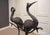 Metal Unknown, Cranes, Sweden, 1970s, Patinated Bronze, Set of 2 For Sale - Image 7 of 15