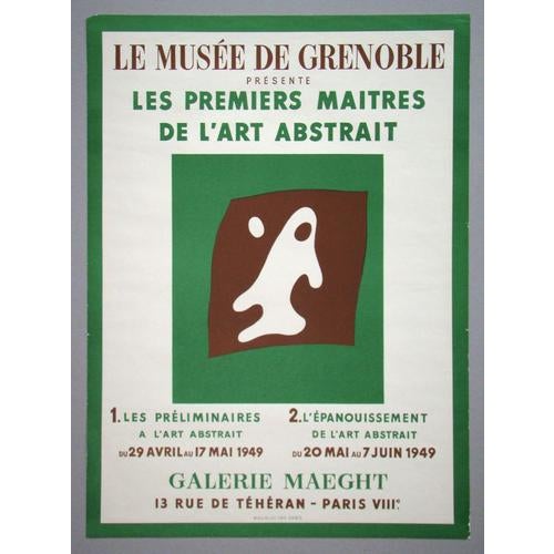 Original Eyes and Nose Exhibition Poster by Jean Hans Arp, 1949 For Sale - Image 11 of 11