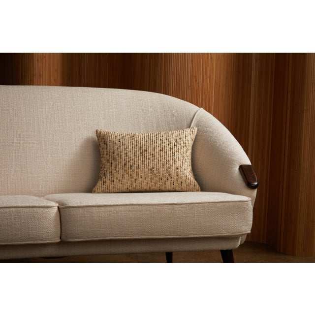 Modern Textural Lumbar Pillow For Sale - Image 4 of 4