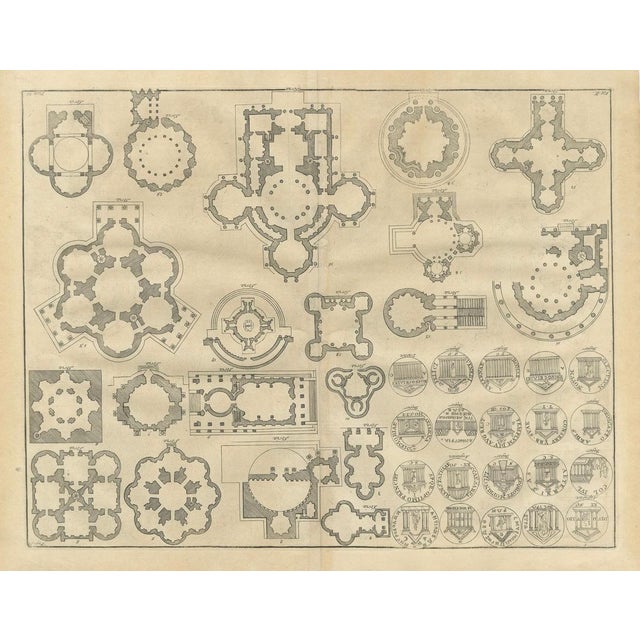 Paper Serlio, Architectural Plan Engravings, 1721, Paper, Set of 2 For Sale - Image 7 of 17