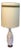Textured Pitted Ceramic Lamp With Original Shade - Mid Century Modern For Sale