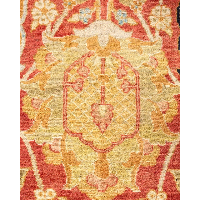 Contemporary Eclectic, One-of-a-Kind Hand-Knotted Area Rug - Orange, 12' 0" x 18' 6" For Sale - Image 3 of 8