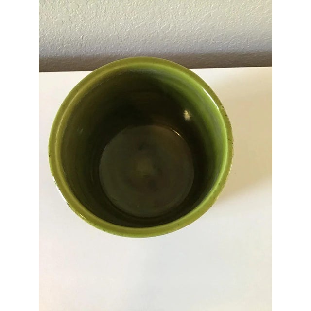 Vintage Raymor Italian Green Leaf Planter For Sale - Image 9 of 10