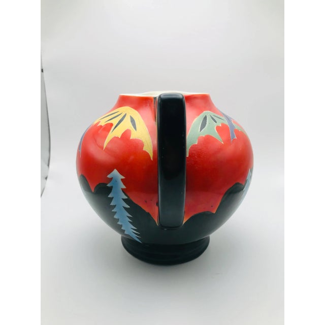 Antique Art Deco Kinkozan Japan Satsuma Pitcher For Sale In Boise - Image 6 of 12