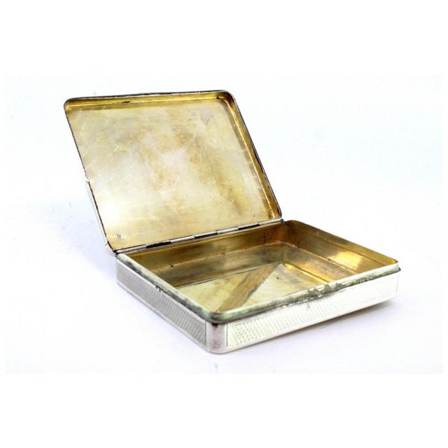 Snuffbox in Guilloche Silver with Raised Friezes For Sale - Image 5 of 9