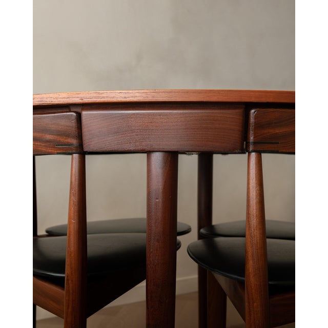 Mid-Century Modern Teak Roundette Dining Set by Hans Olsen for Frem Røjle, 1950s, Set of 5 For Sale - Image 15 of 18