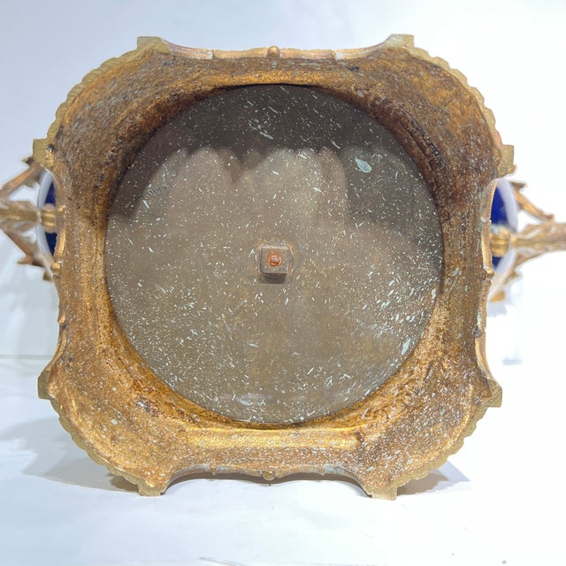 19th Century French Sevres Louis XV Style Porcelain Gilt Bronze Centerpiece Bowl For Sale - Image 15 of 15
