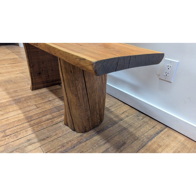 Contemporary Natural Organic Modern Bench For Sale - Image 3 of 9