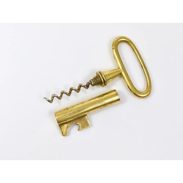 Carl Auböck Large Austrian Brass Key Cork Screw by Carl Auböck, 1950s For Sale - Image 4 of 13