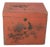 Vintage Painted Lacquer Chinese Wood Box & Bird Motif For Sale