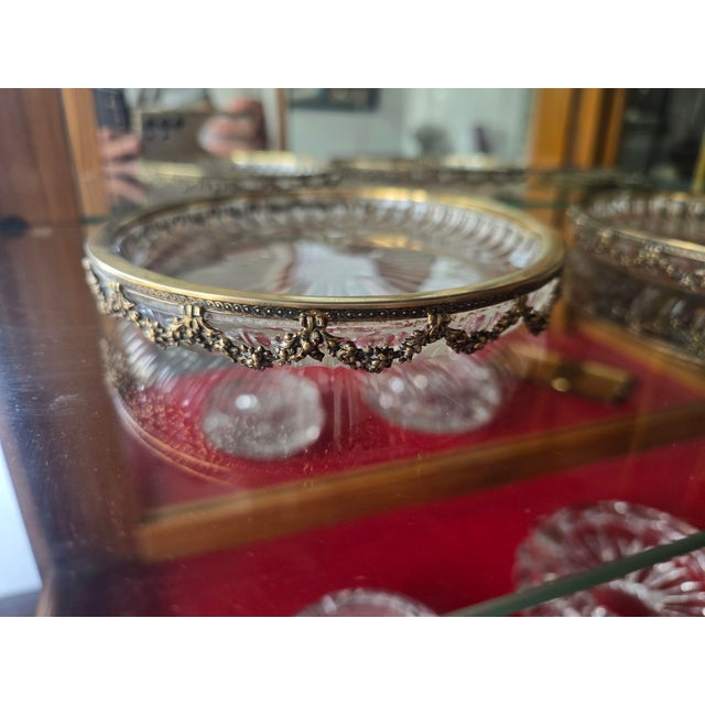Silver Late 19th Century Cut Crystal Dishes with 800 Sterling Silver Mounts, Germany, Set of 2 For Sale - Image 8 of 14