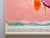 Pink Helen Frankenthaler Vintage Abstract Expressionist Framed Limited Edition Large Fine Art Silkscreen Print " Flirt " 1995 For Sale - Image 8 of 12