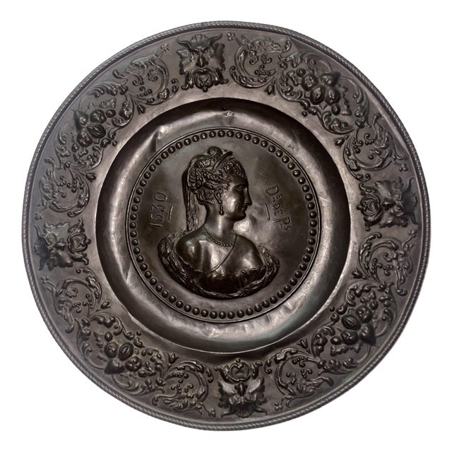 Handmade Bronze Plate, 1930 For Sale