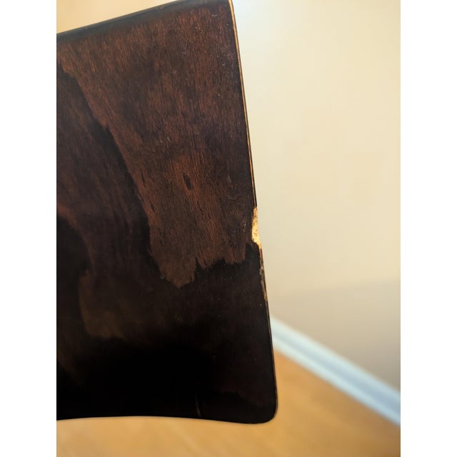 Ebony Vintage John Hutton for Donghia " Anziano" Dining Chairs - Set of 4 For Sale - Image 8 of 10