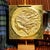 Striking in form and timeless in composition, this solid brass relief plaque embodies both strength and elegance. Crafted...