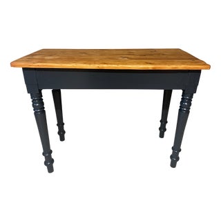 Antique Black Fir Table, 1890s For Sale