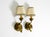 Mid-Century Modern Mid-Century Modern Floral Wall Lamps in Brass, 1950s, Set of 2 For Sale - Image 3 of 18