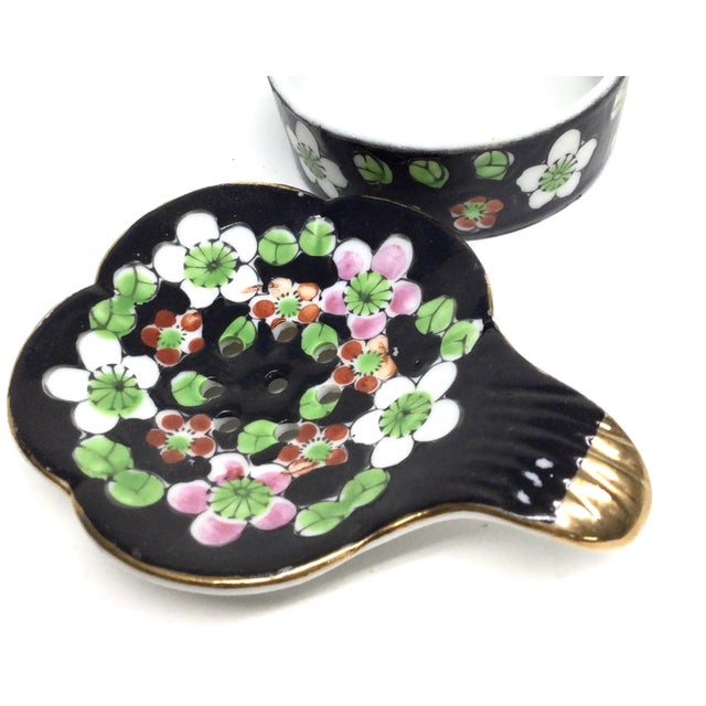 Antique Porcelain Teabag Holder Cup Drain For Sale In Portland, ME - Image 6 of 9