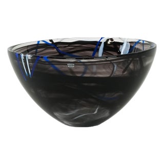 Swedish Glass Bowl by Anna Ehrner by Anna Ehrner for Kosta Boda, 1980s For Sale