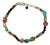 1980s Vintage Southwestern Navajo Boho Chic Turquoise & Glass Beaded Bracelet, 7.75”. For Sale