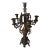 1960s Solid Brass Candleabra For Sale