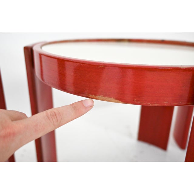 Model 780 Nesting Tables by Gianfranco Frattini for Cassina, 1960s, Set of 4 For Sale - Image 12 of 14