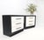 Pair of Black & White James Mont Style Bachelor 3 Drawer Chests Mid Century MINT For Sale - Image 10 of 15