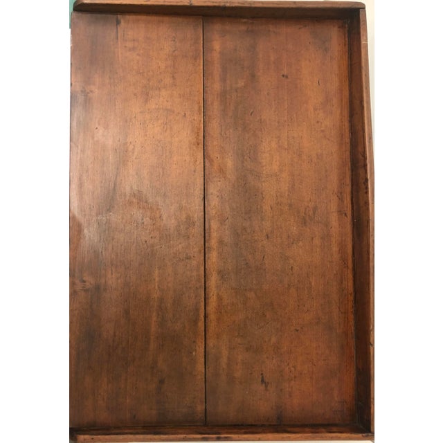 Mid-Century Modern 1940s Walnut Bar Tray For Sale - Image 3 of 6