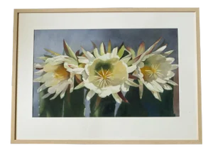 Judith Klausenstock Still Life Watercolor Painting Framed